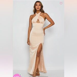 Higher Love Formal Dress Champagne - Beginning boutique